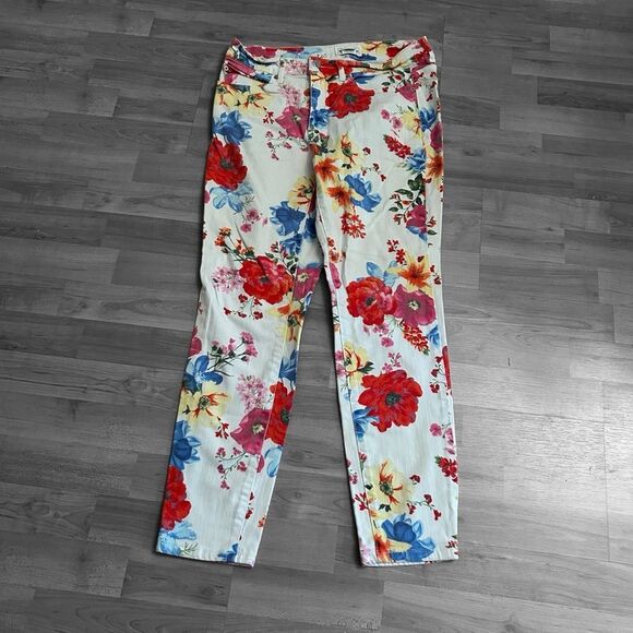 For The Republic Floral Jeans Size 6 - Picture 1 of 4